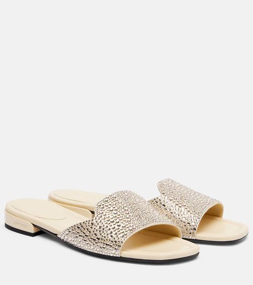 Dina embellished satin slides