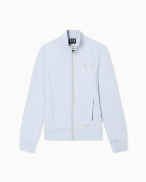Stretch zip up sweatshirt with studded logo Evolution