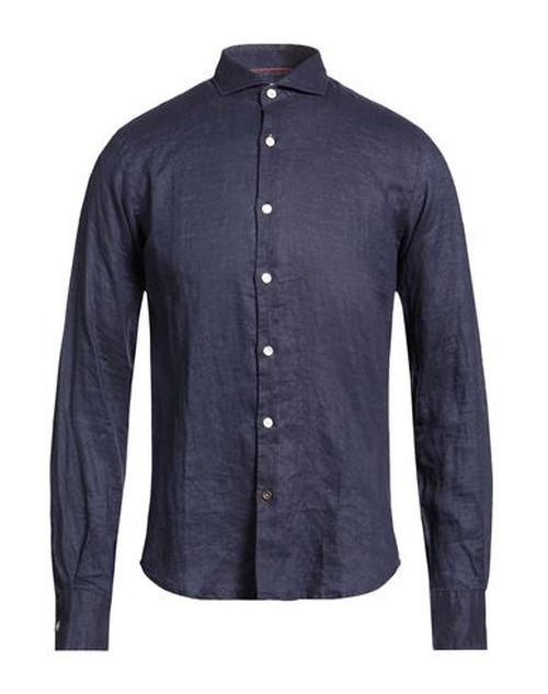 Natural Feeling Man Shirt Midnight blue Size M Linen