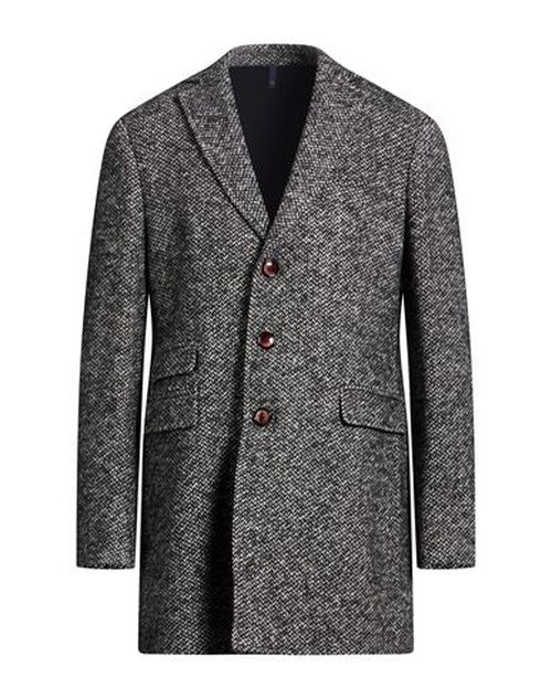 Man Coat Midnight blue Size 42 Wool, Acrylic, Synthetic fibers, Alpaca wool, Merino Wool