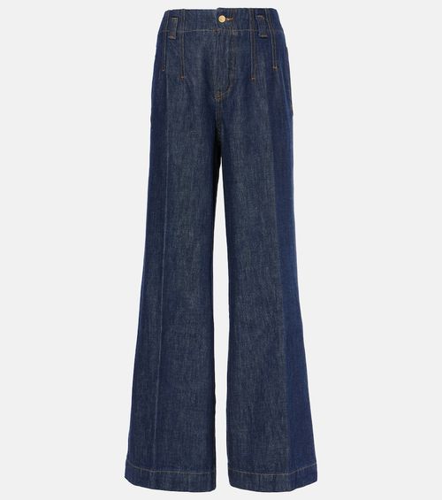 High-rise wide-leg jeans