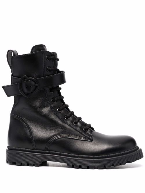 Carinne lace-up combat boots - Black