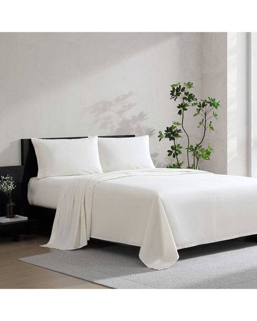Cool Comfort Cotton Percale Solid Sheet Set