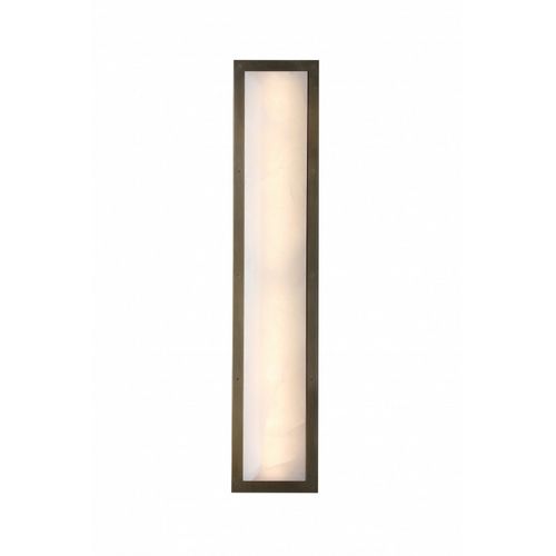 Alabaster Aged Brass LED Wall Sconce from the Sedona Collection