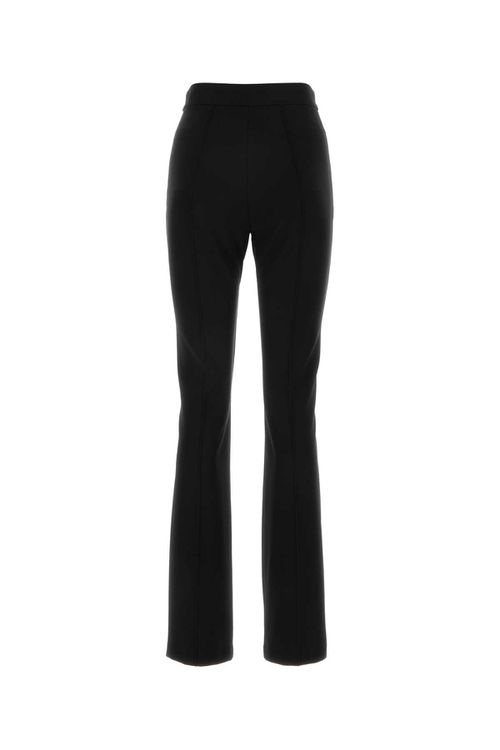 Black Viscose Blend Lari Pant