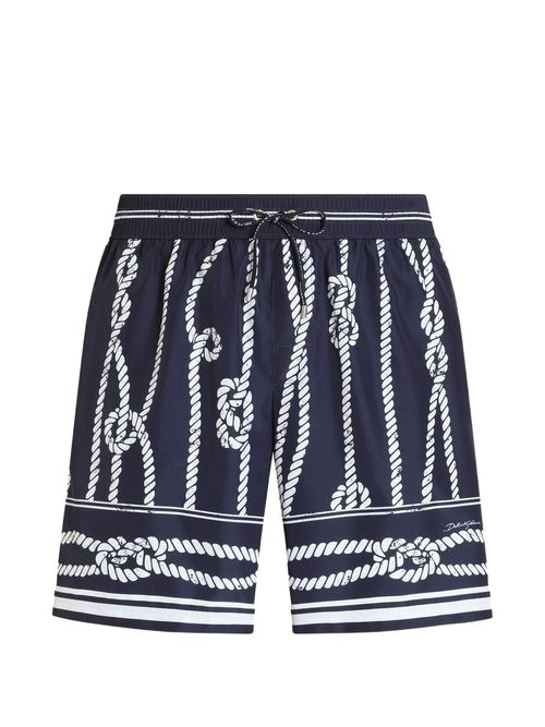 Mid-Length Boxer Swim Shorts