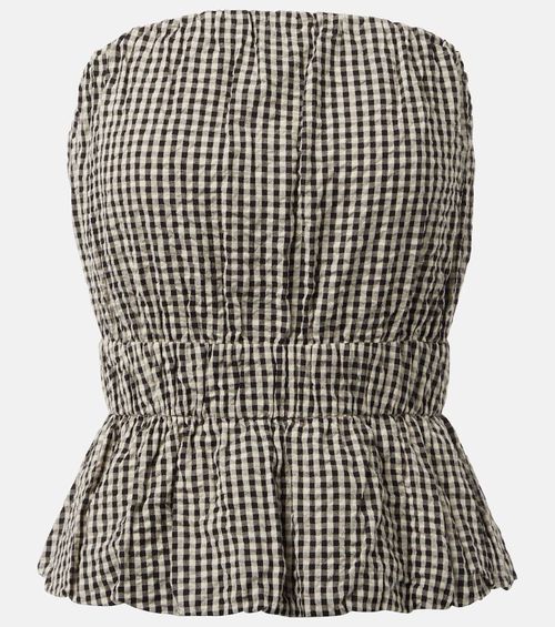 Posse Aurelia gingham cotton top
