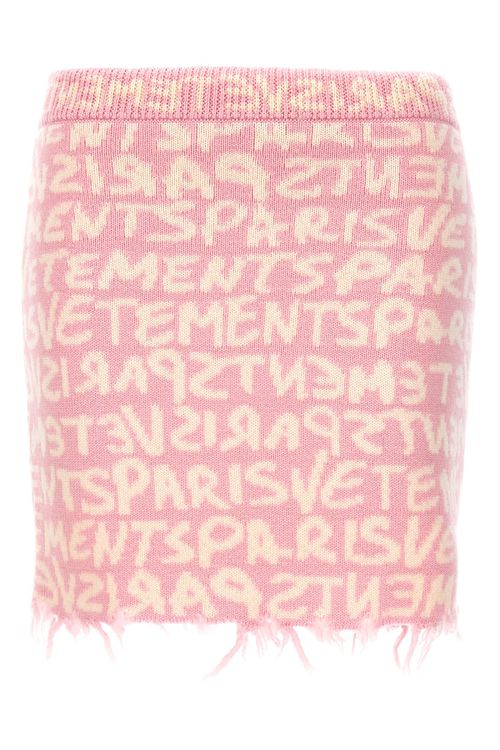 'Graffiti Monogram' Skirt