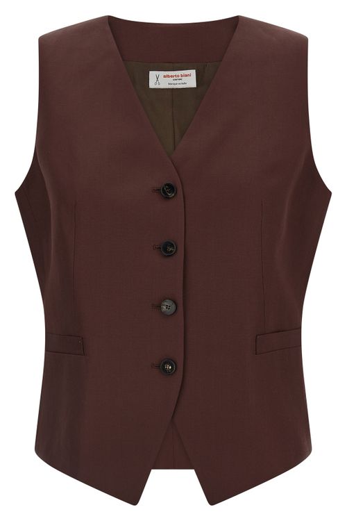 Viscose And Linen Vest