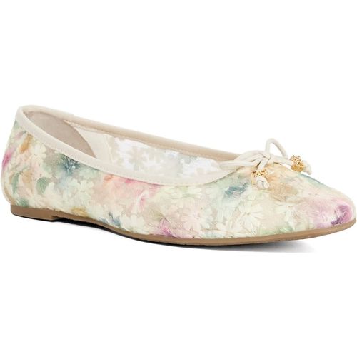 Dune London Womens Ladies Hennie - Brown Leather Ballet Flats - Multicolour