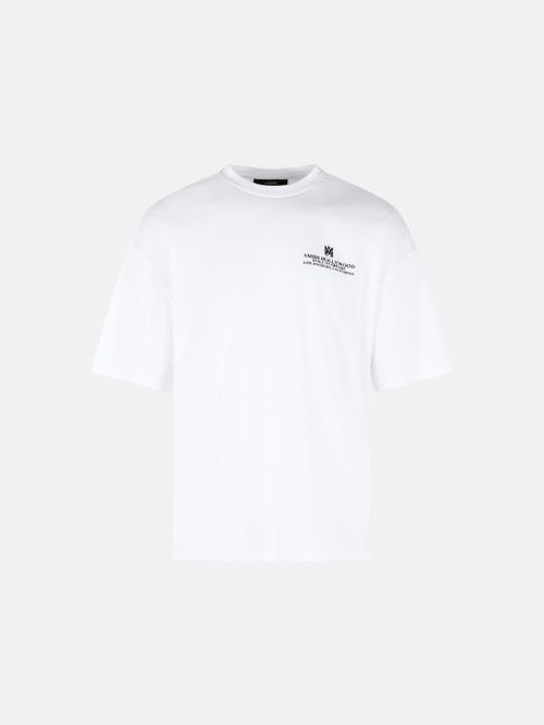 'Built On Dreams' White Cotton T-Shirt