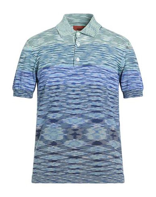 Man Polo shirt Blue Size 38 Cotton
