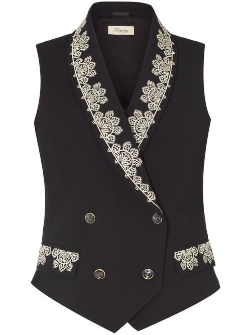 Lottie waistcoat - Black