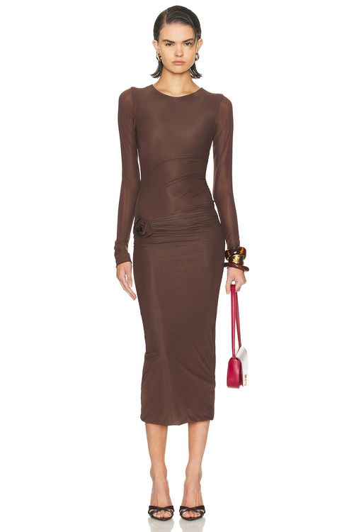 Maygel Coronel Anna Dress in Wood - Brown. XXS/XS also in