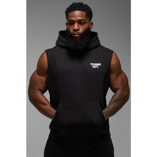 Training Dept Sleeveless Hoodie | Black | Sma