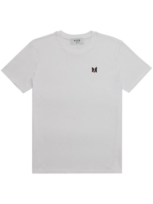Border Collie patch T-shirt - White