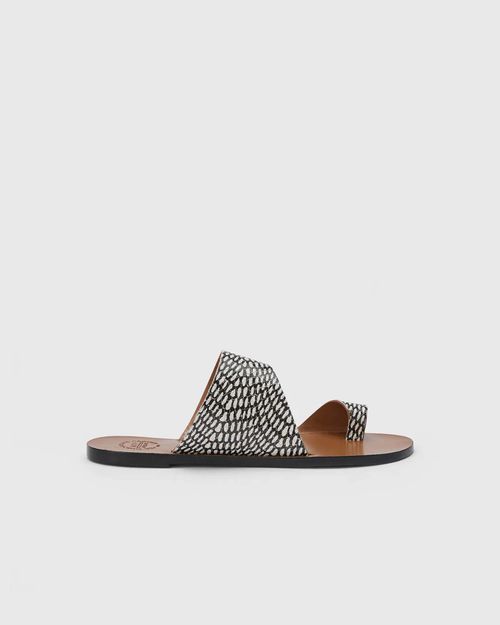 ATP Atelier Sandals Centola Snake Black/White EUR