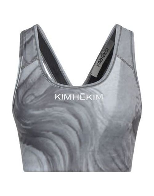 Woman Top Grey Size M Polyester, Elastane