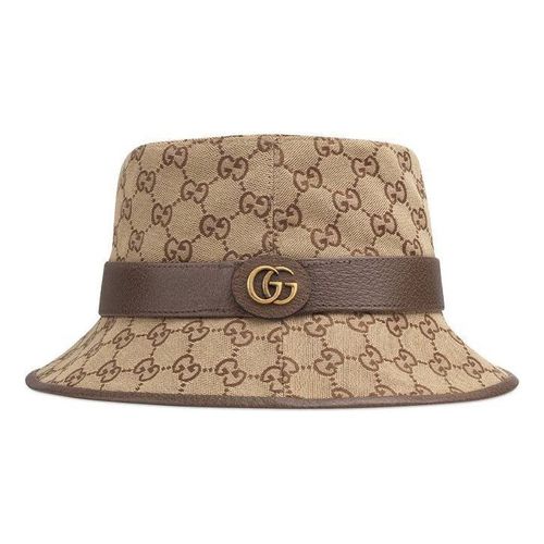 GG Canvas Bucket Hat 'Beige Brown'