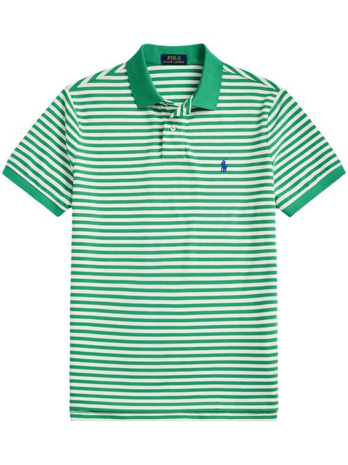Striped polo shirt - Green
