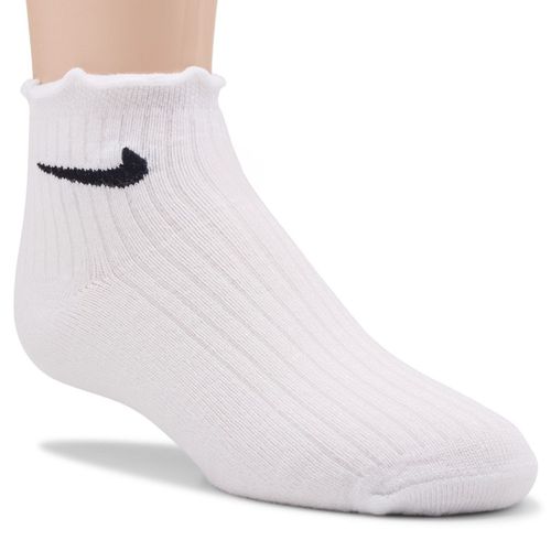 Kids' 6 Pack Youth X-Small Lettuce Edge Ankle Socks (Assorted)