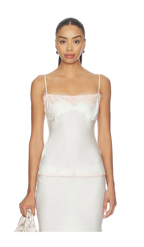 ASTA RESORT Nikolina Camisole in Salt & Pink Salt. L also in XS, S
