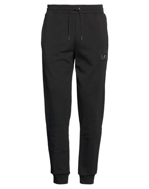 Man Pants Black Size L Polyester, Cotton