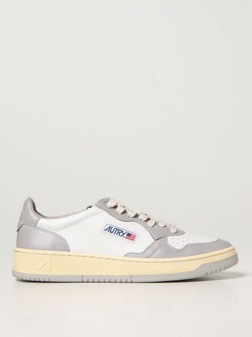 Trainers in bicolor leather