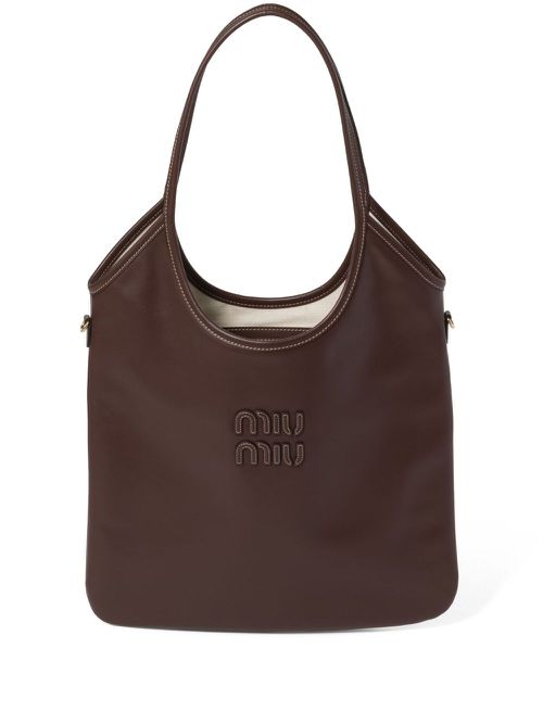 IVY leather bag - F0NBL Brown