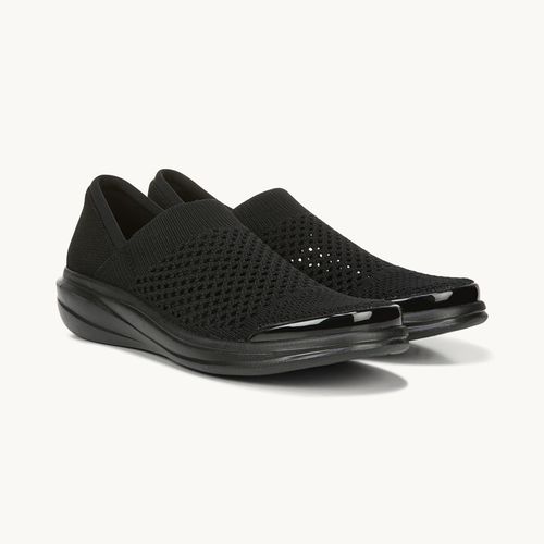 For Charlie Knit Slip On Shoes Black Fabric