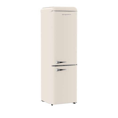 Retro 9.2 cu. ft. Bottom Mount Refrigerator:- Cream