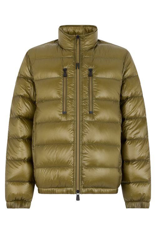 Hers Padded Ski Jacket with Horizontal Stripe Design