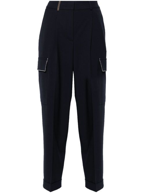 Twill-weave trousers - Blue