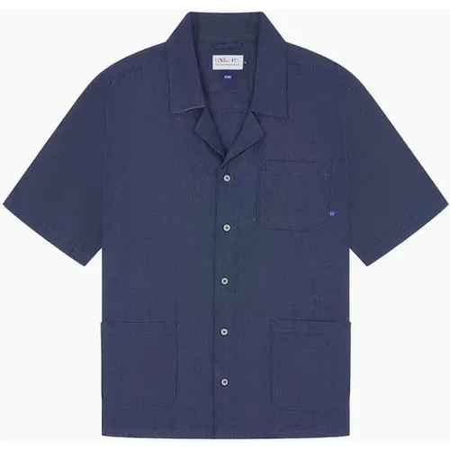 Men's Uskees #6004 Cuban Oxford Chambray Shirt - Navy - : Regular