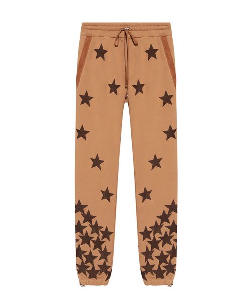 Star-patch track pants