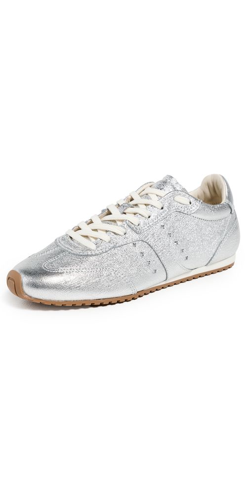 Stella Sneakers Silver Metallic Leather