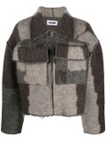 Zip-up wool jacket - Brown