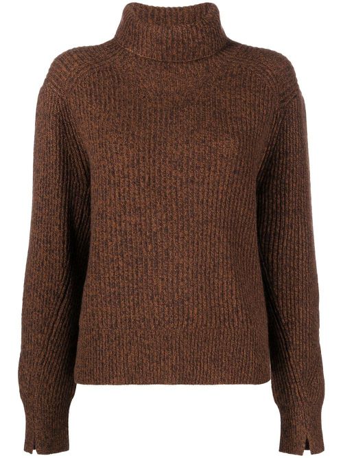 Pierce cashmere turtleneck sweater - Brown