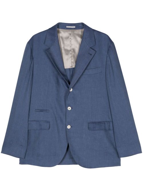 Single-breasted blazer - Blue
