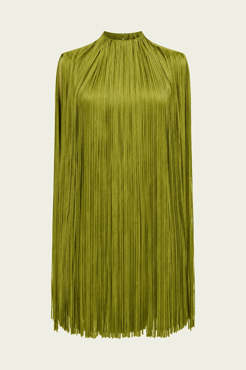 Monica Dress in Chive