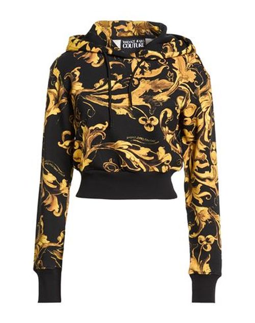 Woman Sweatshirt Black Size L Cotton