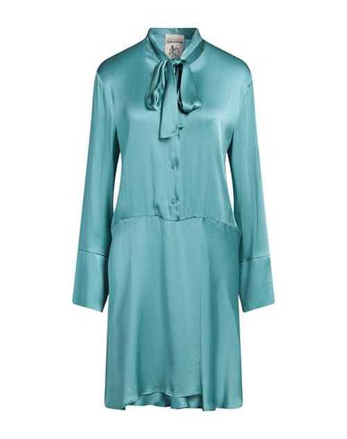 Woman Mini dress Turquoise Size 6 Acetate, Silk