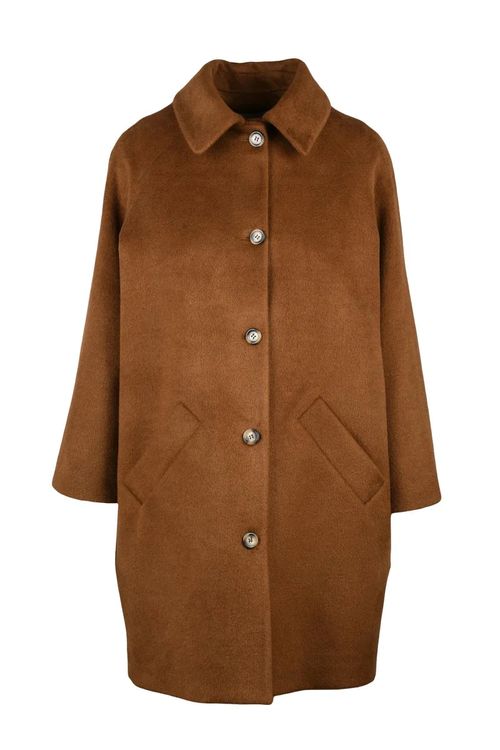 Brown Coat with Classic Collar
