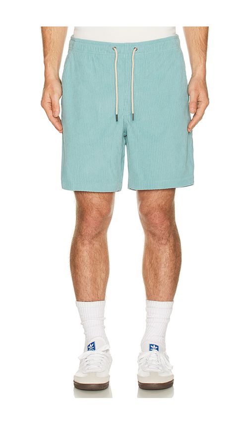 Fair Harbor Wilder Stretch Corduroy Shorts in Teal. - L also in S, M, XL/1X