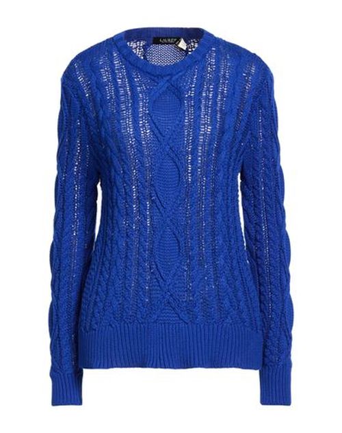 Woman Sweater Bright blue Size L Cotton