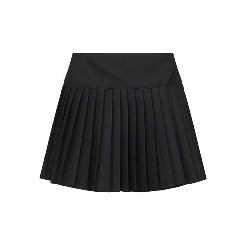 Pleated Logo-print Mini Skirt