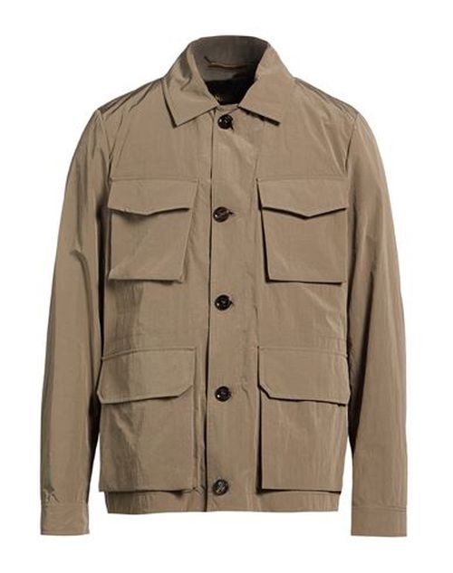 Man Jacket Khaki Size 38 Polyester, Polyamide, Cotton