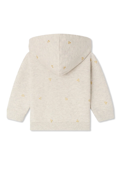 Sweatshirt With Print, Unisex, Cream