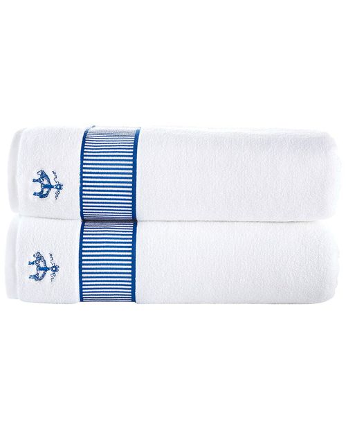 Fancy Border 2pc Bath Sheets