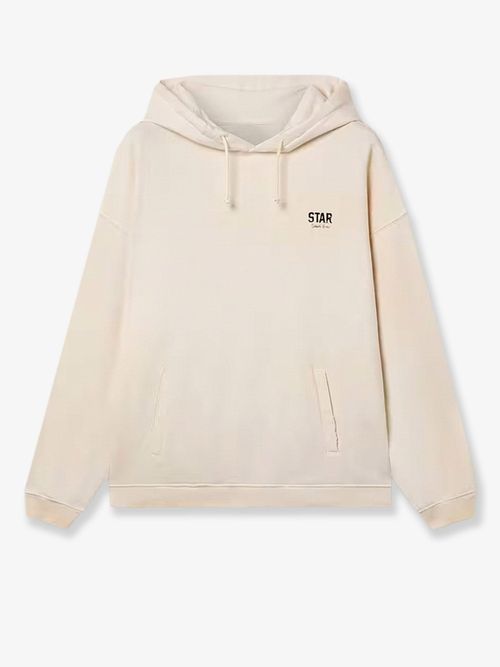 Oversized Cotton Sweatshirt — Beige